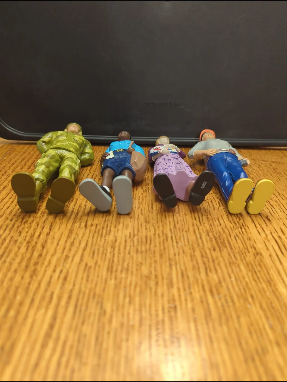 4 Lakeshore Learning Career Figures - Soldier, Postal, Teacher, & Construction